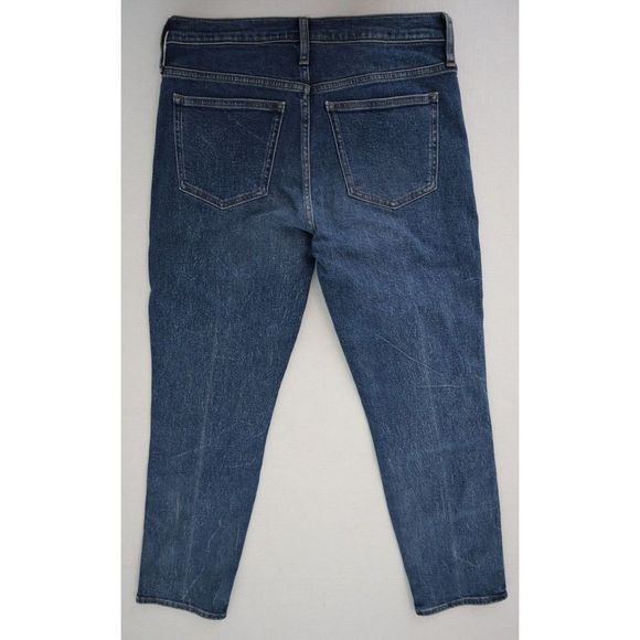 J.Crew BA610 Women's Sz 29 Blue 9" Mid-Rise Vintage Slim Straight Jeans $128 - Picture 2 of 5